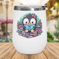 Bookish Penguin Heart A Readers Love Penguins Wine Tumbler