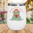 Bookmarks Are For Quitters Frog Reading Book Graphic Wine Tumbler Bookmarks Are For Quitters Frog Reading Book Graphic Wine Tumbler