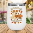 Books And BER Months Fall Librarian Reading Halloween Wine Tumbler