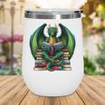 Books Dragon Reading Book Wine Tumbler Books Dragon Reading Book Wine Tumbler