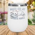 Books Are My Favorite People Cat With Coffee Mug Book Lovers Wine Tumbler