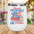 Books Fireworks And Freedom 4th Of July Book Lover Wine Tumbler