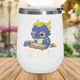 Books Are My Greatest Treasure Kawaii Dragon Reading Books Wine Tumbler