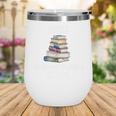 Books The Original Handheld Device Book Librarian Premium Wine Tumbler