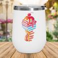 Books Reading Ice Cream Wine Tumbler