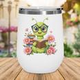 Bookworm Costume Kawaii Reading Worm For World Book Day Wine Tumbler