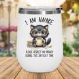 Cat Glasses Coffe Books I Am Awake Please Respect My Privacy Wine Tumbler Cat Glasses Coffe Books I Am Awake Please Respect My Privacy Wine Tumbler