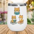 Cats Reading Book Lover Reading Bookworm Reader Wine Tumbler Cats Reading Book Lover Reading Bookworm Reader Wine Tumbler