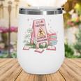 Caution Slippery When Reading Book Reader Wine Tumbler