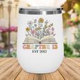 Chapter 12 Years Old 12th Birthday Wildflower Book Lover Wine Tumbler
