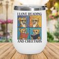 Cheetah Love Reading And Cheetahs Kids Bookworm Wine Tumbler Cheetah Love Reading And Cheetahs Kids Bookworm Wine Tumbler