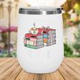 Christmas Book Lovers Naughty Or Nice Wine Tumbler