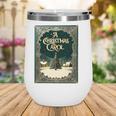 A Christmas Carol Book Cover By Charles Dickens Wine Tumbler A Christmas Carol Book Cover By Charles Dickens Wine Tumbler
