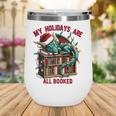 Christmas Dragon My Holidays Are All Booked Book Lovers Kids Wine Tumbler
