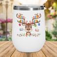 Christmas Librarian Reindeer Matching Family Book Lover Xmas Wine Tumbler Christmas Librarian Reindeer Matching Family Book Lover Xmas Wine Tumbler