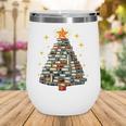 Christmas Tree Books Wine Tumbler