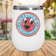 Clifford The Big Red Dog Round Distressed Logo Kids Books Wine Tumbler Clifford The Big Red Dog Round Distressed Logo Kids Books Wine Tumbler