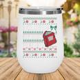 I Closed My Book To Be Here Ugly Christmas Sweater Wine Tumbler I Closed My Book To Be Here Ugly Christmas Sweater Wine Tumbler