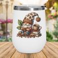 Coffee And Book Reading Accessories For Book Lovers Gnome Wine Tumbler