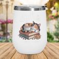 Coffee Cats And Books Cozy Calico Reader Love Cute Cat Wine Tumbler Coffee Cats And Books Cozy Calico Reader Love Cute Cat Wine Tumbler