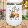 Coffee Cats And Books Lover For Women & Men Coffee Wine Tumbler