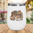 Coffee Cats And Books Cats And Reading Lovers Wine Tumbler