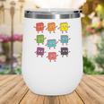 Color Our World Book Lover Reading Bookworm Reader Wine Tumbler