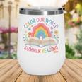 Color Our World Summer Reading 2025 Rainbow Art Book Wine Tumbler