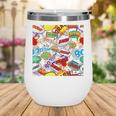 Comic Book Pop Art Modern Fun Wine Tumbler