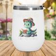 All The Cool Dinosaurs Are Reading Book Reader T-Rex Kawaii Wine Tumbler All The Cool Dinosaurs Are Reading Book Reader T-Rex Kawaii Wine Tumbler