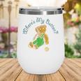 Corduroy Where's My Button Teddy Bear Retro Children's Book Wine Tumbler