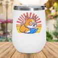 Corgi Dog Reading Book Book Lover Dog Lover Wine Tumbler