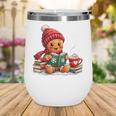 Cozy Gingerbread Christmas Reading Book Xmas Snowflakes Fall Wine Tumbler