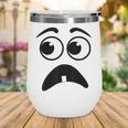 Creepy Face Carrot Halloween Book Character Costume Wine Tumbler Creepy Face Carrot Halloween Book Character Costume Wine Tumbler