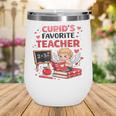 Cupid's Favorite Math Teacher Valentine Reading Book Women Wine Tumbler Cupid's Favorite Math Teacher Valentine Reading Book Women Wine Tumbler