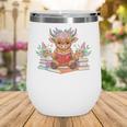 Cute Baby Highland Cow Reading Book Lover Toddler Wine Tumbler Cute Baby Highland Cow Reading Book Lover Toddler Wine Tumbler