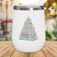Cute Bookmas Christmas Book Tree Book Lover Teacher Wine Tumbler Cute Bookmas Christmas Book Tree Book Lover Teacher Wine Tumbler