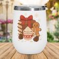 Cute Christmas Books Gingerbread Xmas Book Lover Teacher Wine Tumbler Cute Christmas Books Gingerbread Xmas Book Lover Teacher Wine Tumbler