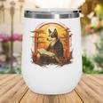 Cute Corgi Dog In Japanese Kimono With Book Men Women Girls Kids Wine Tumbler Cute Corgi Dog In Japanese Kimono With Book Men Women Girls Kids Wine Tumbler