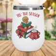 Cute Gingerbread Man Reading Book Nerd Christmas Bookish Wine Tumbler Cute Gingerbread Man Reading Book Nerd Christmas Bookish Wine Tumbler