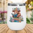 Cute Highland Cow Reading Book Baby Cow Bookworm Wine Tumbler Cute Highland Cow Reading Book Baby Cow Bookworm Wine Tumbler
