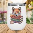 Cute Nerdy Fox Read Books Be Kind Stay Weird Book Club Premium Tri-Blend Wine Tumbler