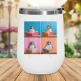 Cute Penguin Reading Book School Librarian Teacher Student Wine Tumbler Cute Penguin Reading Book School Librarian Teacher Student Wine Tumbler