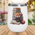 Cute Red Panda Reading Book Animal Bookworm Wine Tumbler
