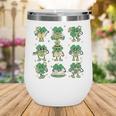 Cute Shamrock Reading Books St Patrick's Day Teacher Reading Wine Tumbler Cute Shamrock Reading Books St Patrick's Day Teacher Reading Wine Tumbler