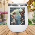 David And Goliath Bible Book Of Samuel King David Comic Wine Tumbler
