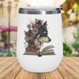 Dog Book Flower Wine Tumbler