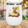 Dragon Fantasy Book Lover Bookish Reader Bookworm Wildflower Wine Tumbler Dragon Fantasy Book Lover Bookish Reader Bookworm Wildflower Wine Tumbler