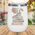 Dragon Fantasy Book Lover Book Nerd Wine Tumbler