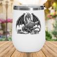 Dragon Reading Book Bookworm Books Dragon Learning Wine Tumbler